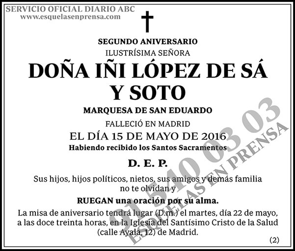 Iñi López de Sá y Soto